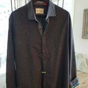 Robert Graham Charcoal Button Down Shirt